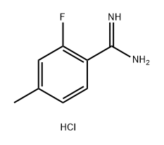 2-fluoro-4-methylbenzene-1-carboximidamide hydrochloride Structure