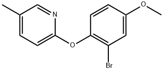 2-(2-Bromo-4-methoxyphenoxy)-5-methylpyridine 结构式