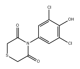4-(3,5-dichloro-4-hydroxyphenyl)thiomorpholine-3
,5-dione Structure