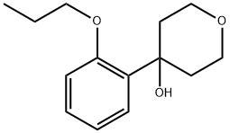 4-(2-propoxyphenyl)tetrahydro-2H-pyran-4-ol Struktur