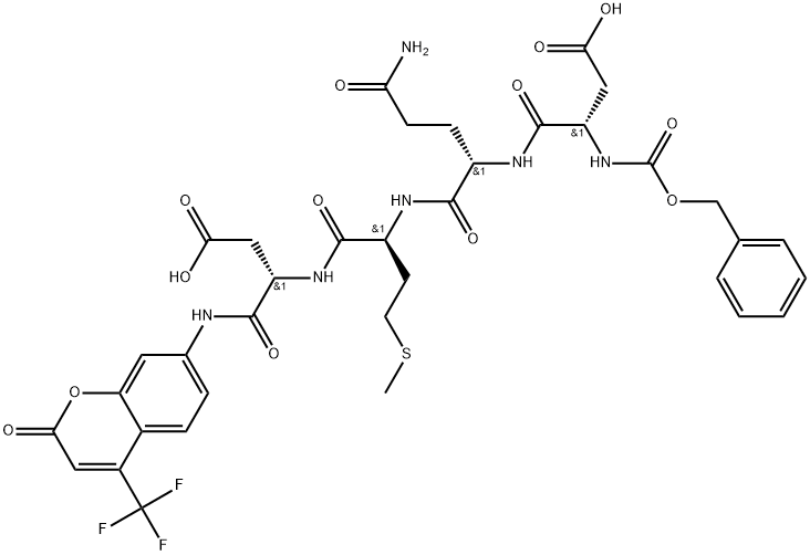 Z-ASP-GLN-MET-ASP-AFC, 1926163-45-2, 结构式