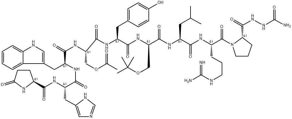 (Ser(Ac)4,D-Ser(tBu)6,Azagly10)-LHRH, 1926163-83-8, 结构式