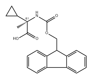 Fmoc-D-Ala(alpha-cyclopropyl)-OH Structure