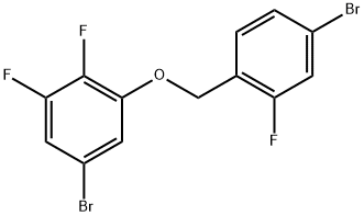 5-Bromo-1-[(4-bromo-2-fluorophenyl)methoxy]-2,3-difluorobenzene 结构式