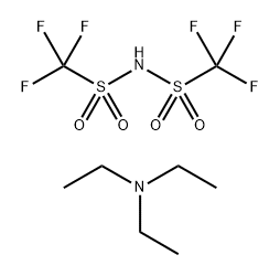 triethylammonium bis(trifluoromethanesulfonyl)imide 化学構造式
