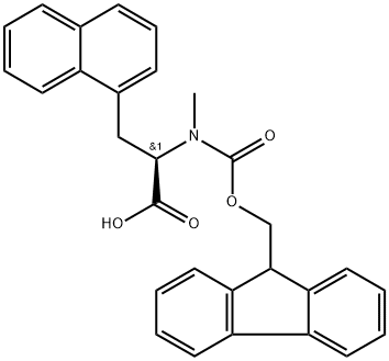 N-methyl-N-Fmoc-3-(1-Naphthyl)-D-alanine 结构式