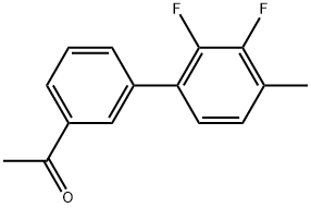 1-(2',3'-Difluoro-4'-methyl[1,1'-biphenyl]-3-yl)ethanone 结构式