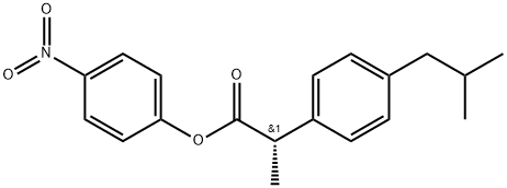 (S)-4-nitrophenyl 2-(4-isobutylphenyl)propanoate Structure