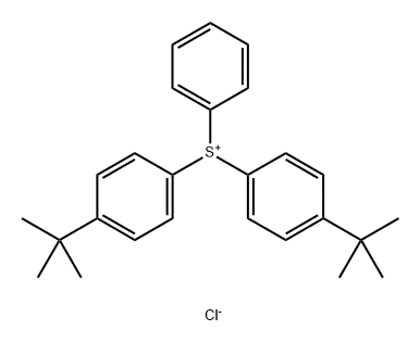 bis(4-(tert-butyl)phenyl)(phenyl)sulfonium chloride Structure