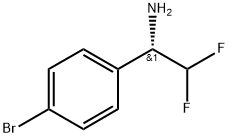Benzenemethanamine, 4-bromo-α-(difluoromethyl)-, (αS)- 化学構造式