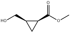 methyl (1S,2R)-2-(hydroxymethyl)cyclopropanecarboxylate Struktur