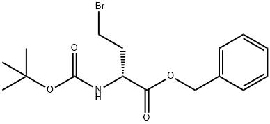 (R)-2-(Boc-amino)-4-bromobutanoic acid benzyl ester Structure