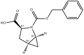 (1S,3S,5S)-2-((benzyloxy)carbonyl)-2-azabicyclo[3.1.0]hexane-3-carboxylic acid Structure