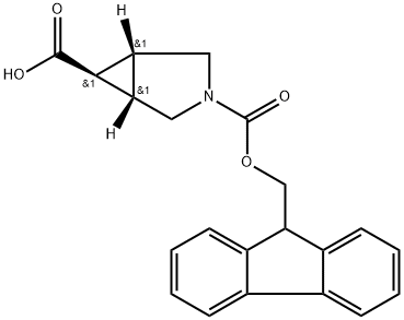 (1R,5S,6R)-3-(((9H-芴-9-基)甲氧基)羰基)-3-氮杂双环[3.1.0]己烷-6-羧酸,1932558-35-4,结构式