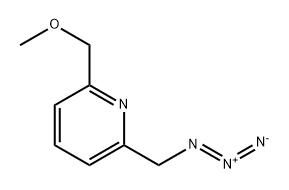 2-(Azidomethyl)-6-(methoxymethyl)-pyridine 化学構造式