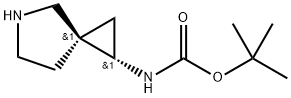 tert-Butyl((1S,3R)-5-azaspiro[2.4]heptan-1-yl)carbamate Struktur