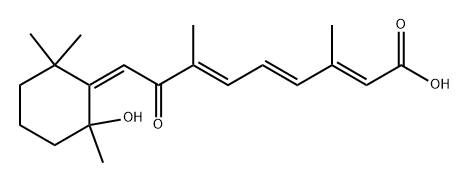 Retinoic acid, 5,8-dihydro-5-hydroxy-8-oxo-, 6-cis- (9CI) Structure