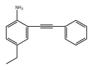 4-ethyl-2-(phenylethynyl)aniline Structure