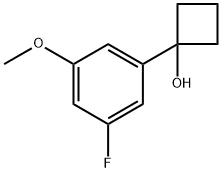 1-(3-fluoro-5-methoxyphenyl)cyclobutanol,1934445-21-2,结构式