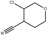 3-Chlorotetrahydro-2H-pyran-4-carbonitrile Struktur