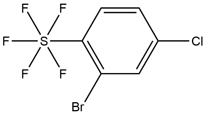 5-Chloro-2-(pentafluorosulfur)bromobenzene 化学構造式