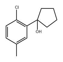 1-(2-chloro-5-methylphenyl)cyclopentanol,1934865-93-6,结构式