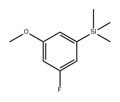 (3-fluoro-5-methoxyphenyl)trimethylsilane 结构式