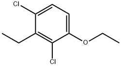1,3-Dichloro-4-ethoxy-2-ethylbenzene 结构式