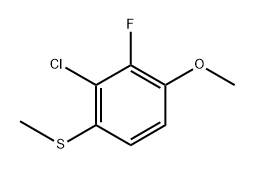 (2-Chloro-3-fluoro-4-methoxyphenyl)(methyl)sulfane 结构式