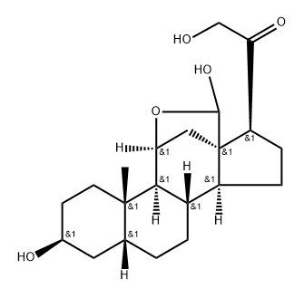 3BETA, 5BETA-TETRAHYDROALDOSTERONE 结构式