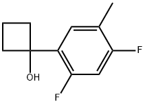 1-(2,4-Difluoro-5-methylphenyl)cyclobutanol,1936072-49-9,结构式