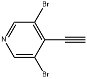 3,5-Dibromo-4-ethynylpyridine Structure