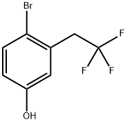 4-BR0M0-3-(2, 2, 2- TRIFLUOROETHYL)PHENOL Struktur