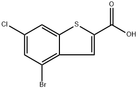 4-bromo-6-chlorobenzo[b]thiophene-2-carboxylic acid Structure