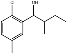 2-Chloro-5-methyl-α-(1-methylpropyl)benzenemethanol 结构式