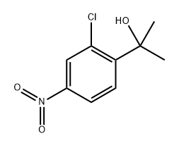 2-(2-氯-4-硝基苯基)丙-2-醇, 1936571-93-5, 结构式