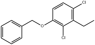 1,3-Dichloro-2-ethyl-4-(phenylmethoxy)benzene Structure