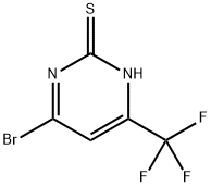 6-Bromo-4-(trifluoromethyl)pyrimidine-2(1H)-thione Struktur