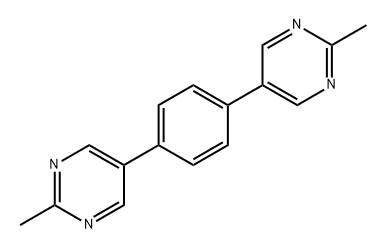 4-phenylenebis(2-methyl-5-pyrimidine) 化学構造式