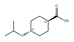 trans-4-isopropoxycyclohexanecarboxylic acid Structure