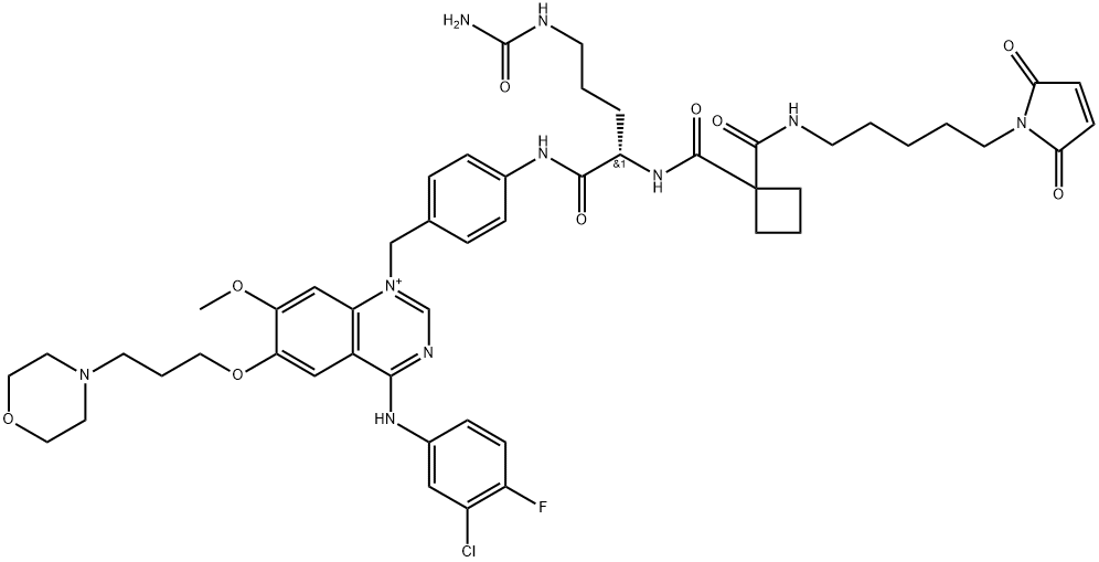 MC-SQ-CIT-PAB-GEFITINIB, 1941168-63-3, 结构式