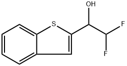 1-(Benzo[b]thiophen-2-yl)-2,2-difluoroethanol Struktur