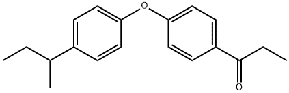 1-[4-[4-(1-Methylpropyl)phenoxy]phenyl]-1-propanone 化学構造式
