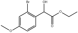 Ethyl 2-bromo-α-hydroxy-4-methoxybenzeneacetate Structure