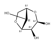 .alpha.-L-Galactopyranose, 3,6-anhydro- 化学構造式