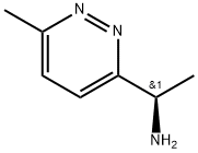 3-Pyridazinemethanamine, α,6-dimethyl-, (αR)- Structure