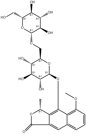 Eleutherol-4-O-β-D-gentiobioside Structure