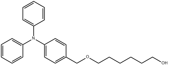 6-[(4-diphenylamino)benzyloxy]hexan-1-ol 结构式