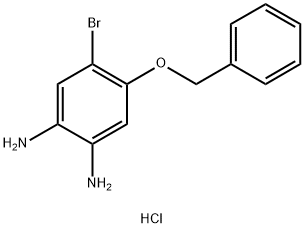 4-(Benzyloxy)-5-bromobenzene-1,2-diamine hydrochloride Structure