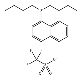 dibutyl(naphthalen-1-yl)sulfonium trifluoromethanesulfonate,195245-87-5,结构式